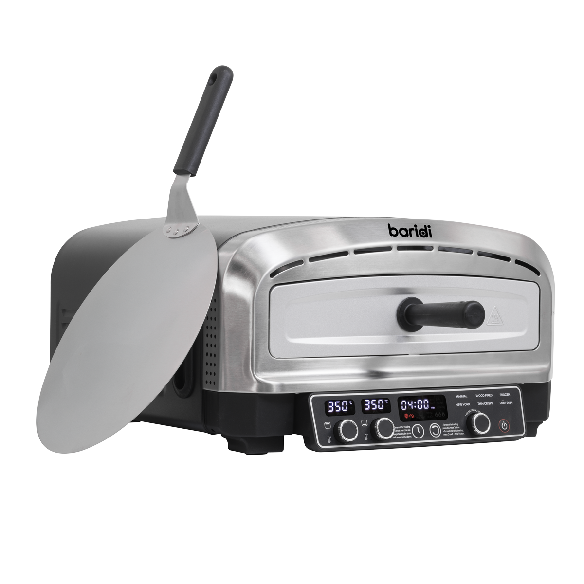 Baridi DH377 Baridi Electric Pizza Oven 14" - Black/Stainless Steel