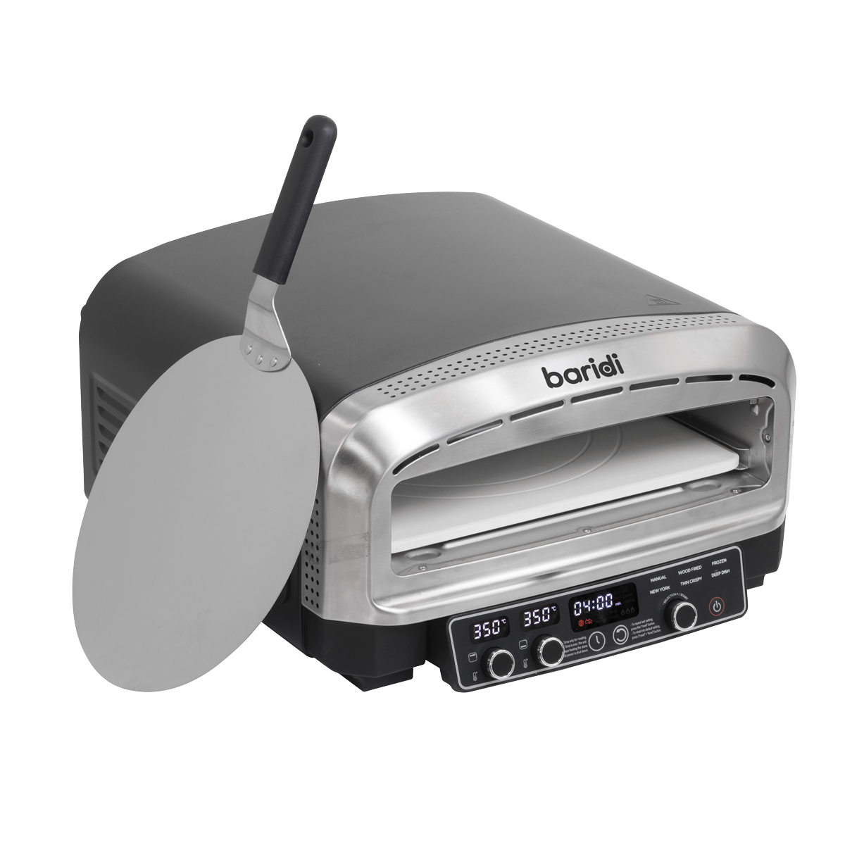 Baridi DH377 Baridi Electric Pizza Oven 14" - Black/Stainless Steel