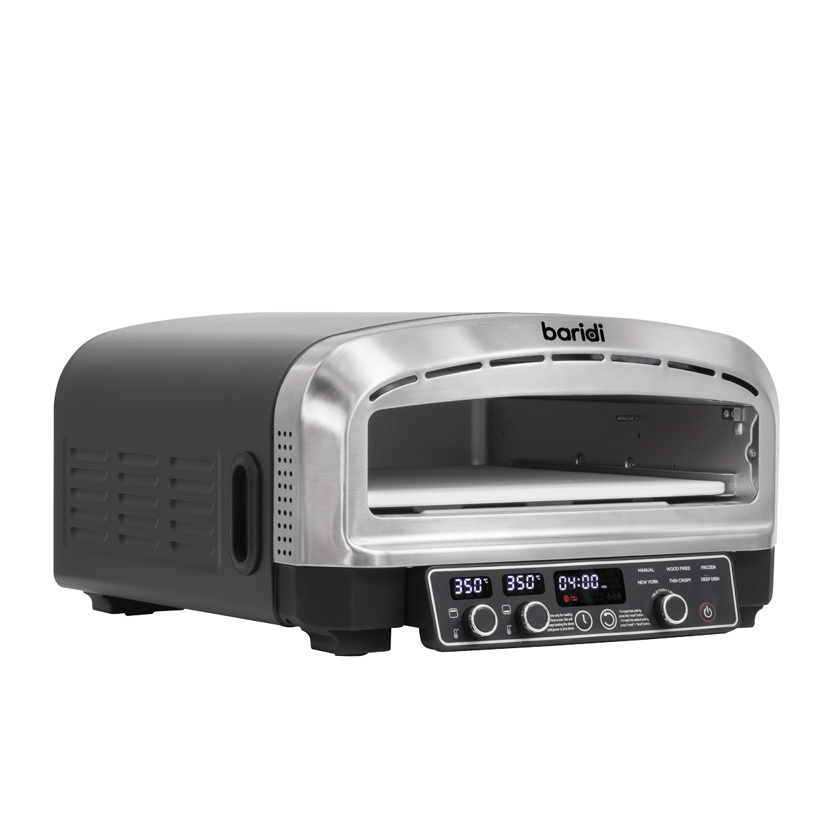 Baridi DH377 Baridi Electric Pizza Oven 14" - Black/Stainless Steel