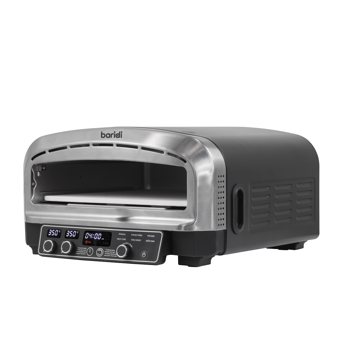 Baridi DH377 Baridi Electric Pizza Oven 14" - Black/Stainless Steel