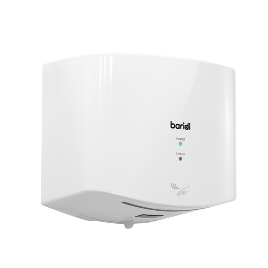 Baridi DH378 Baridi High Speed Hand Dryer with Auto Sensor 1400-1650W - White