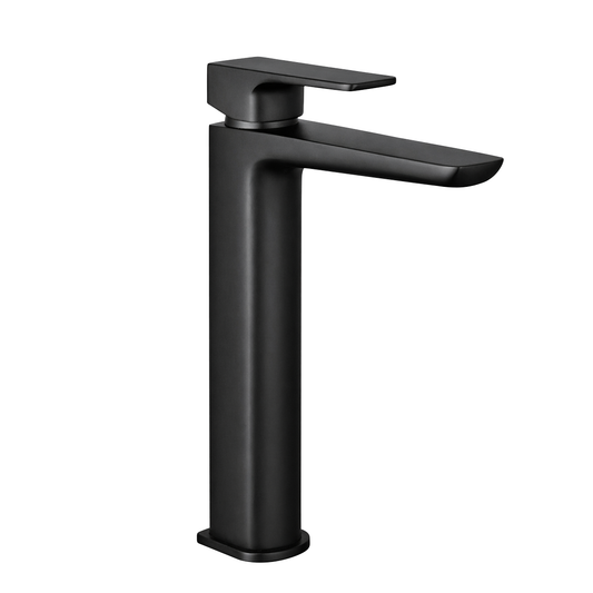 Baridi DH395 Baridi High Basin Mixer Tap with Clicker Waste - Matt Black