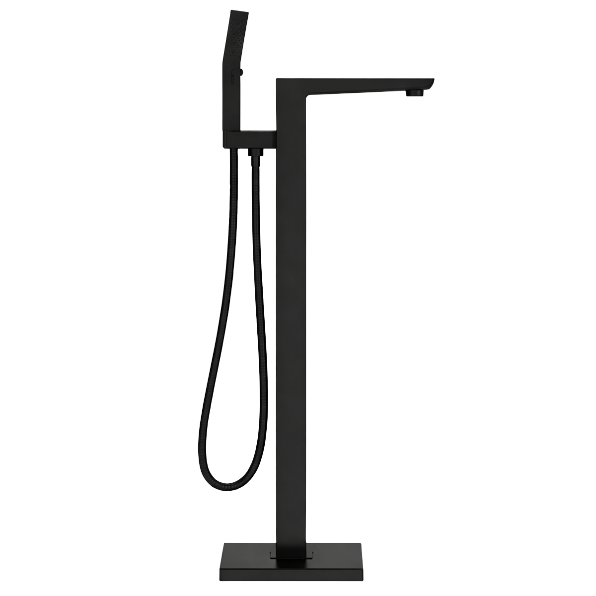 Baridi DH401 Baridi Freestanding Bath Mixer Tap with Shower - Matt Black
