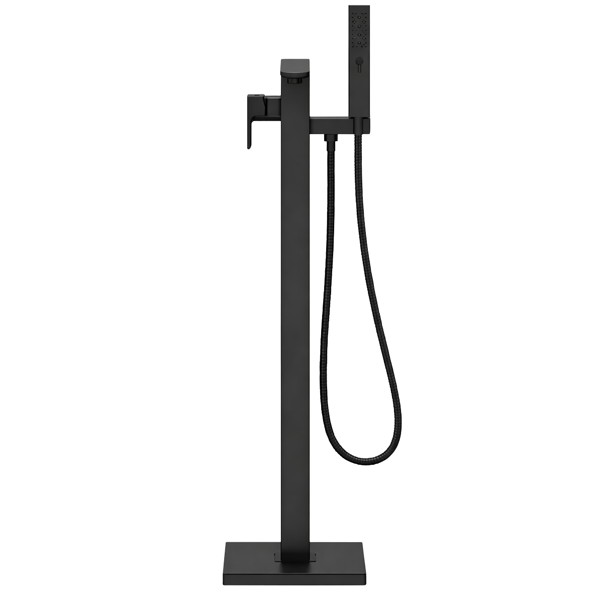 Baridi DH401 Baridi Freestanding Bath Mixer Tap with Shower - Matt Black