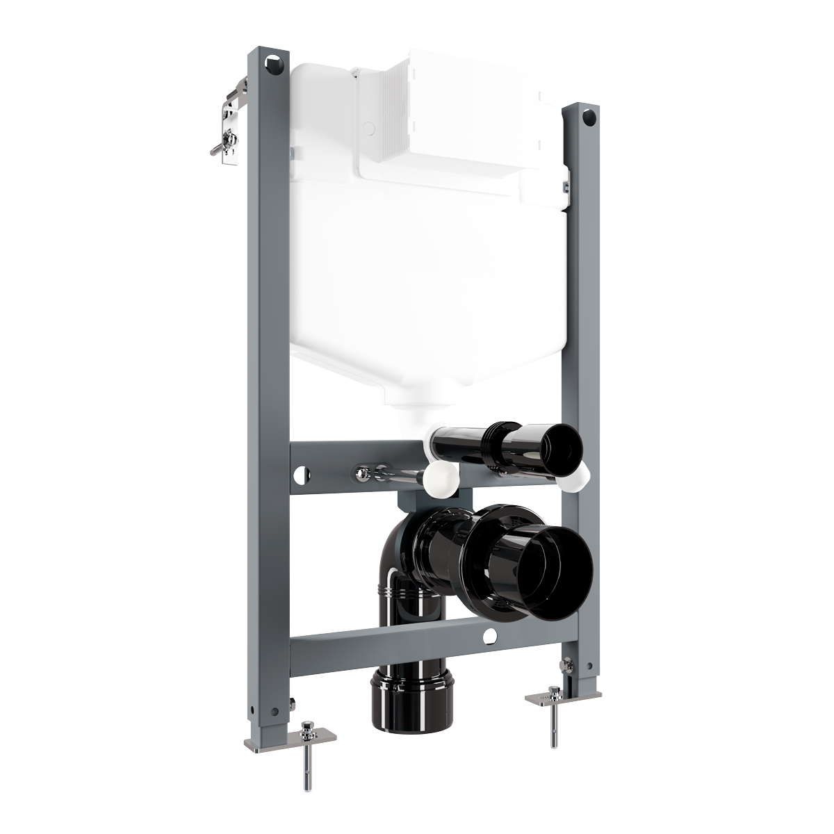 Baridi DH403 Baridi Slimline Low Level Concealed Cistern with Metal Frame & Dual Operation