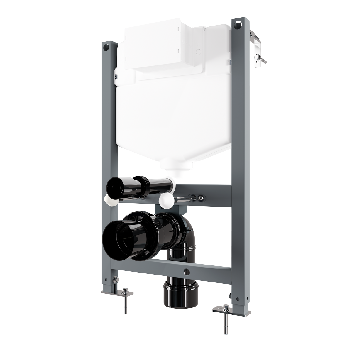 Baridi DH403 Baridi Slimline Low Level Concealed Cistern with Metal Frame & Dual Operation