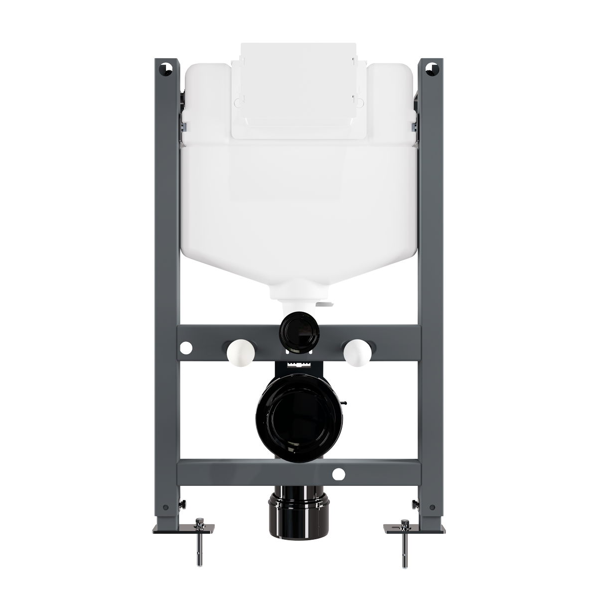 Baridi DH403 Baridi Slimline Low Level Concealed Cistern with Metal Frame & Dual Operation