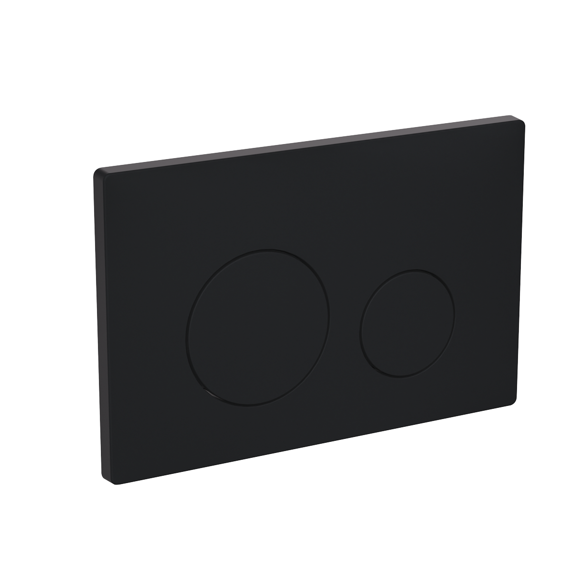Baridi DH406 Baridi Matt Black Toilet Flush Plate with Dual Flush