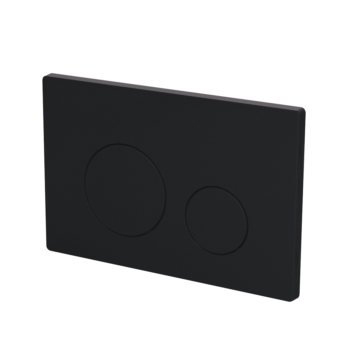 Baridi DH406 Baridi Matt Black Toilet Flush Plate with Dual Flush