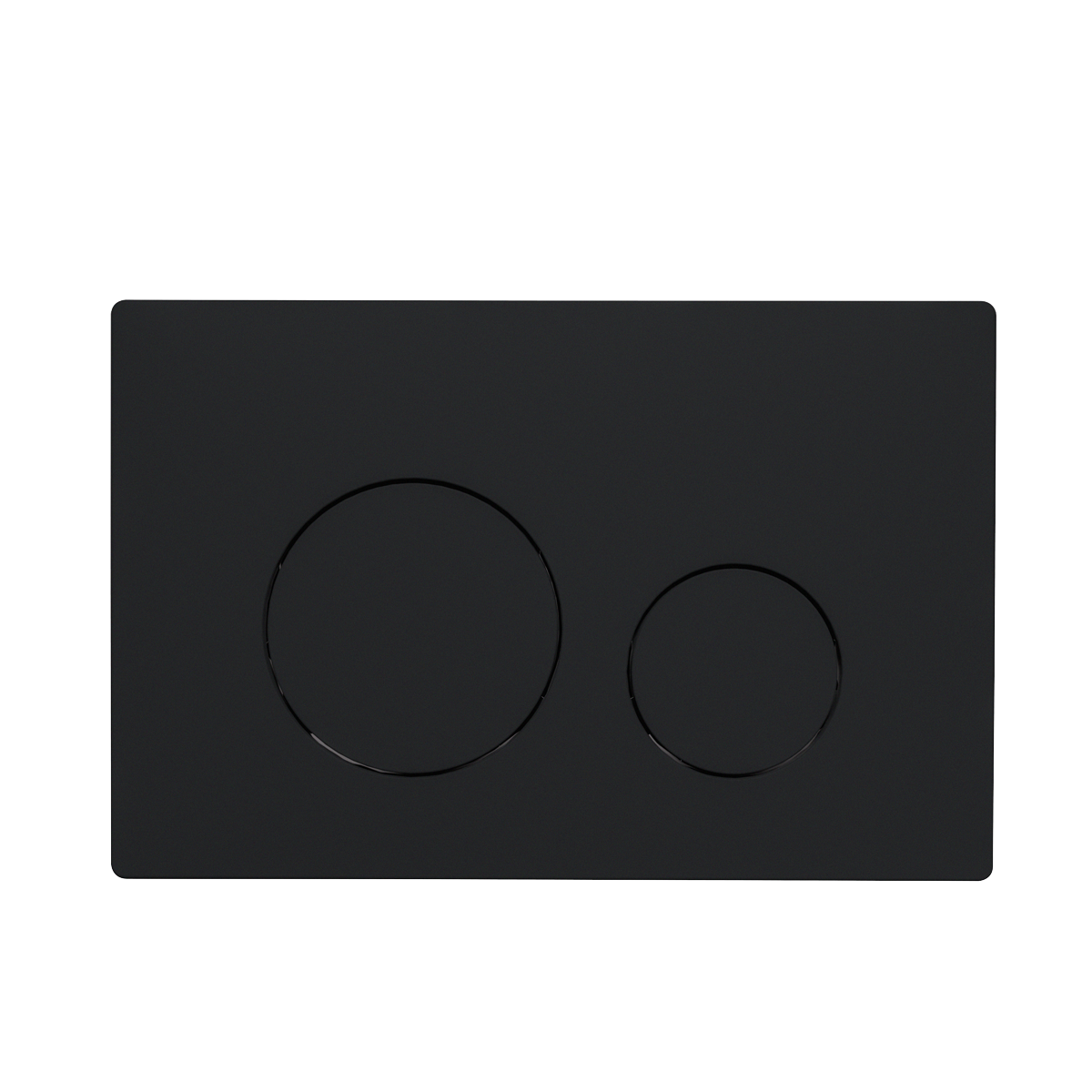 Baridi DH406 Baridi Matt Black Toilet Flush Plate with Dual Flush