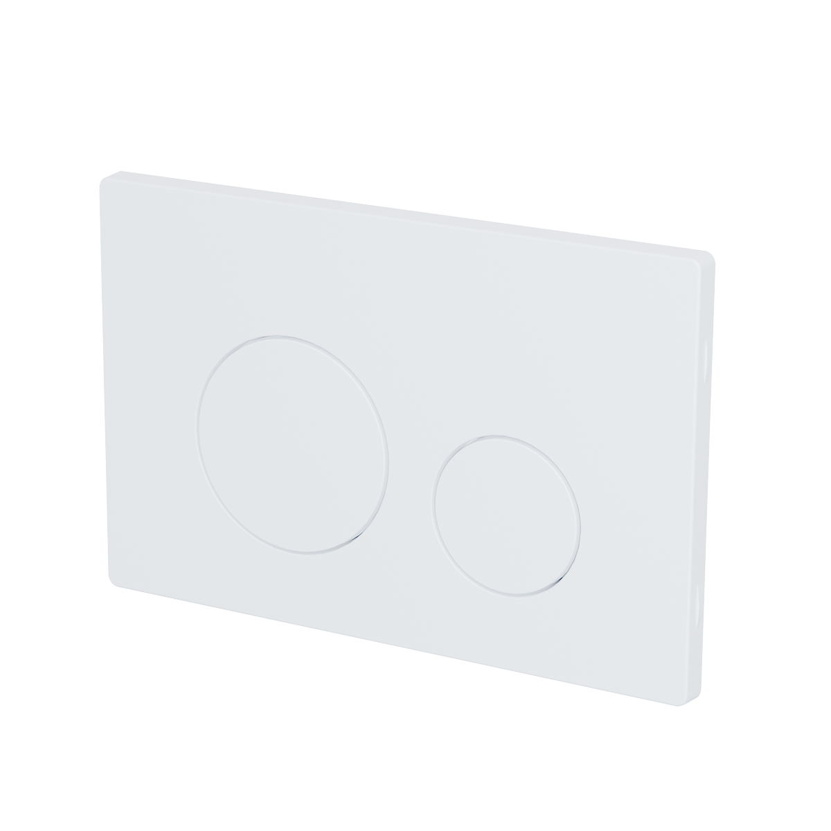 Baridi DH407 Baridi Matt White Toilet Flush Plate Dual Flush