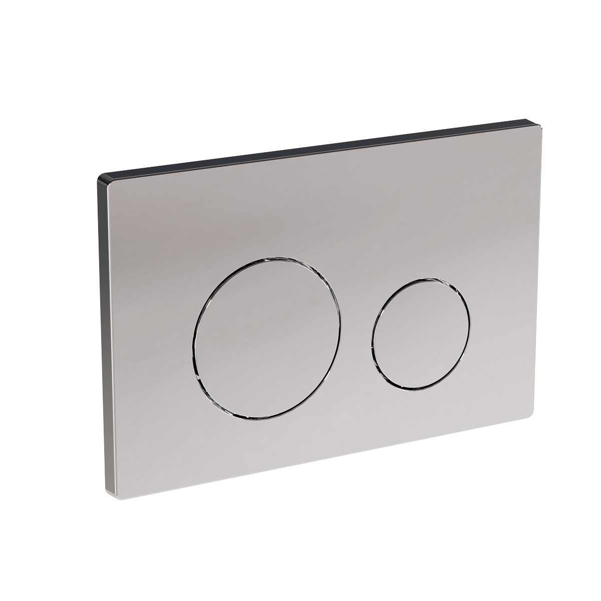 Baridi DH408 Chrome Toilet Flush Plate with Dual Flush