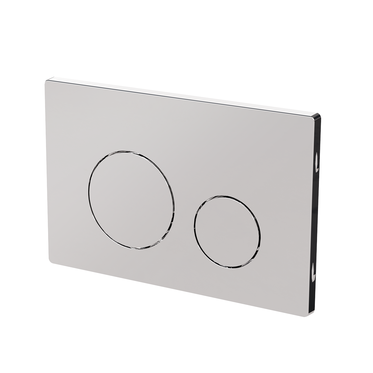 Baridi DH408 Chrome Toilet Flush Plate with Dual Flush