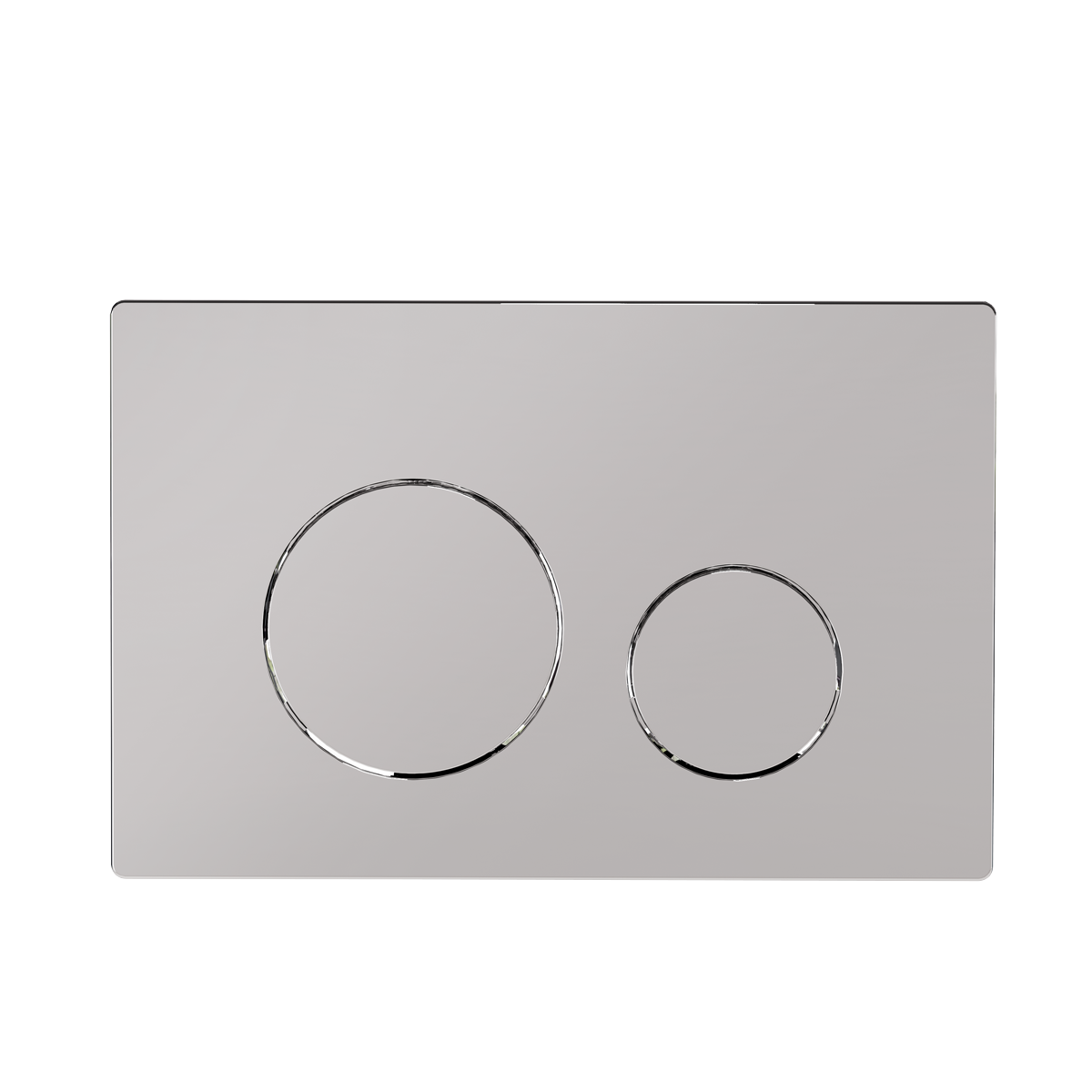 Baridi DH408 Chrome Toilet Flush Plate with Dual Flush