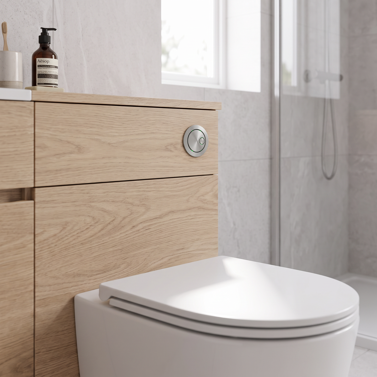 Baridi DH410 Baridi Flush Button for Cabinet-Style Cistern - Chrome