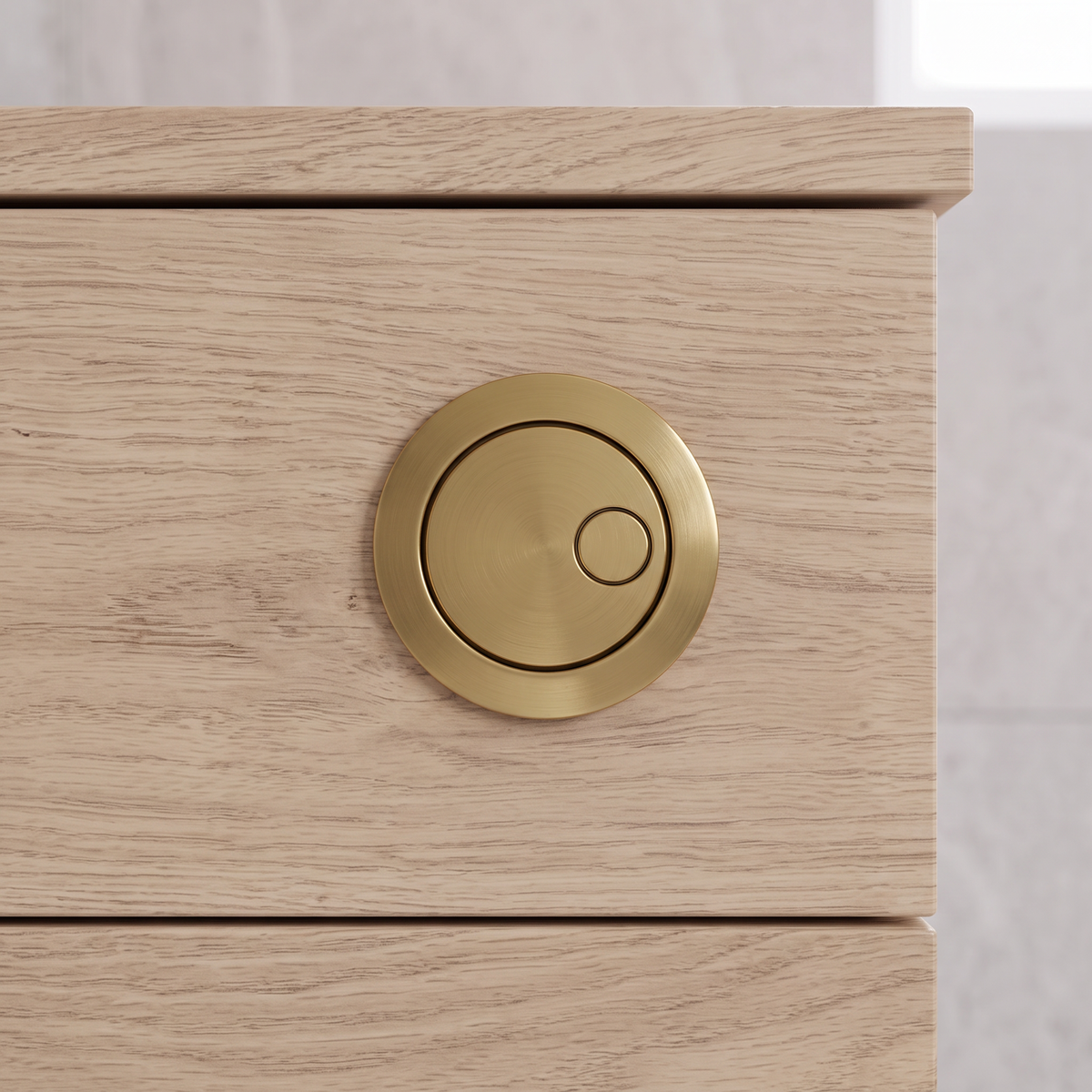 Baridi DH411 Baridi Flush Button for Cabinet-Style Cistern - Brushed Brass