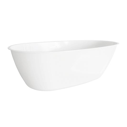 Baridi DH417 Baridi Double-Ended Slim Rim Bath with Overflow System 160cm – Gloss White