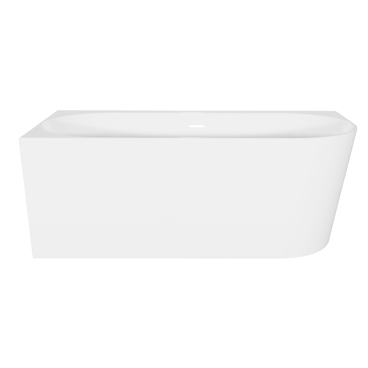 Baridi DH423 Baridi Left-Hand Corner Slim Rim Bath with Overflow System 150cm – Gloss White
