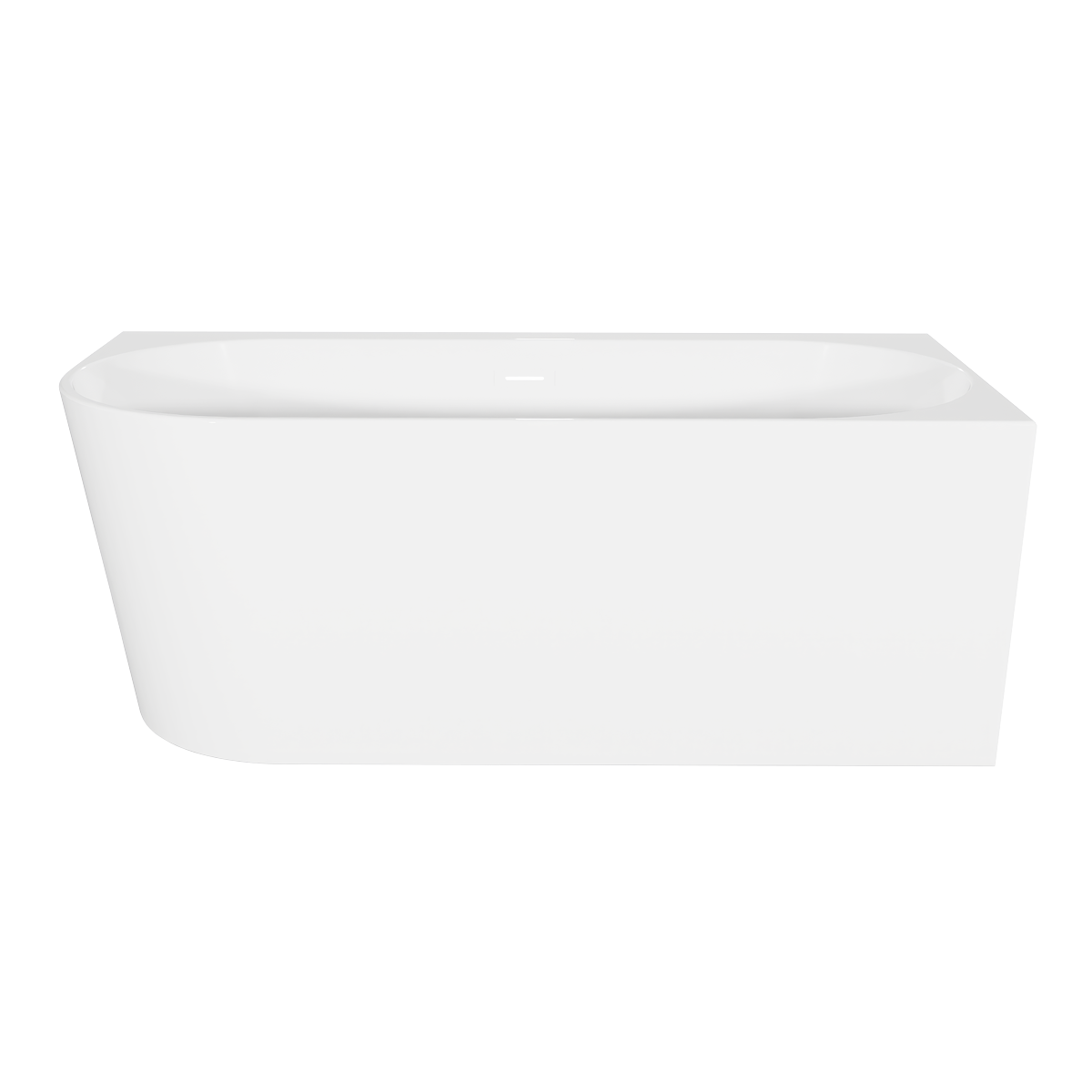 Baridi DH427 Baridi Right-Hand Corner Slim Rim Bath with Overflow System 160cm – Gloss White