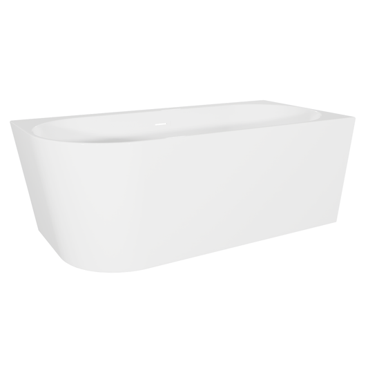 Baridi DH428 Baridi Right-Hand Corner Slim Rim Bath with Overflow System 170cm – Gloss White