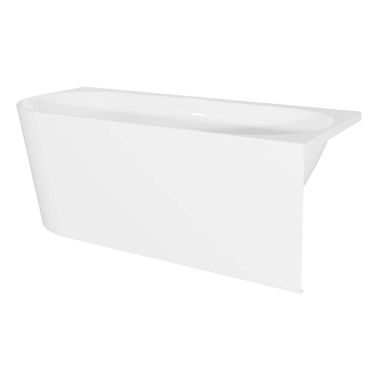 Baridi DH428 Baridi Right-Hand Corner Slim Rim Bath with Overflow System 170cm – Gloss White
