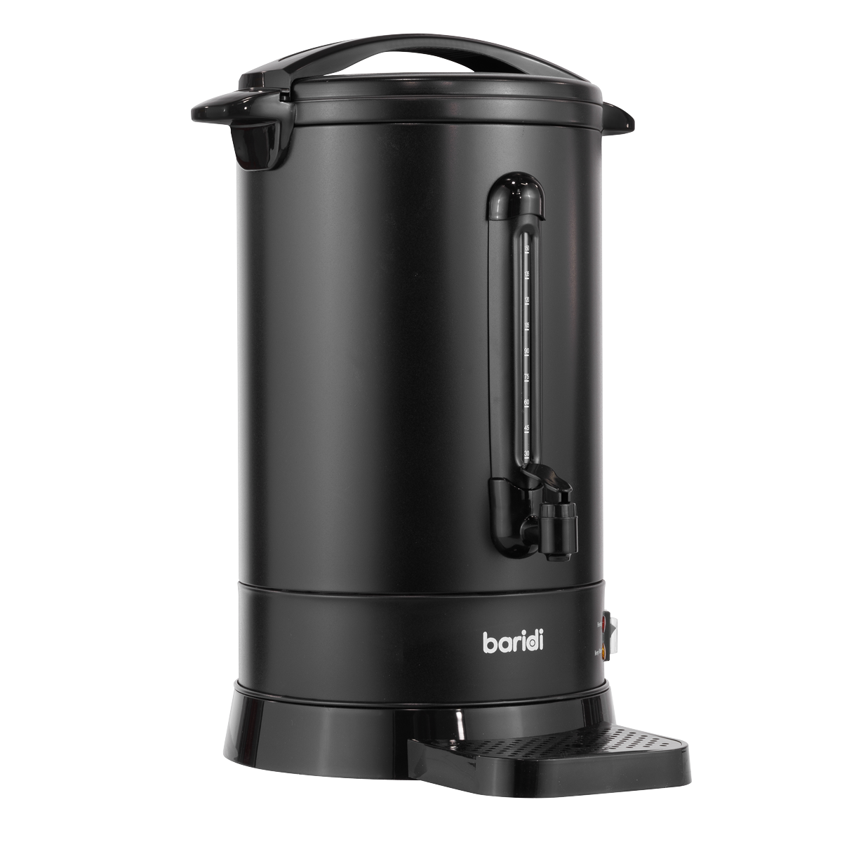 Baridi DH431 Baridi Hot Water Boiler/Tea Urn, 20L Capacity - Black