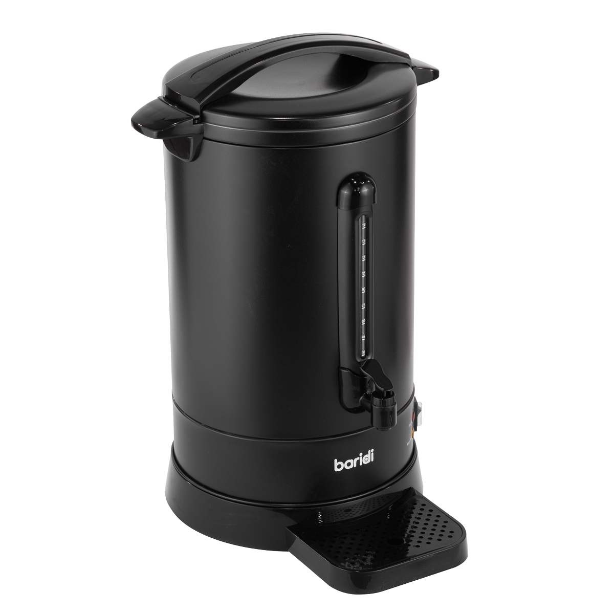 Baridi DH431 Baridi Hot Water Boiler/Tea Urn, 20L Capacity - Black