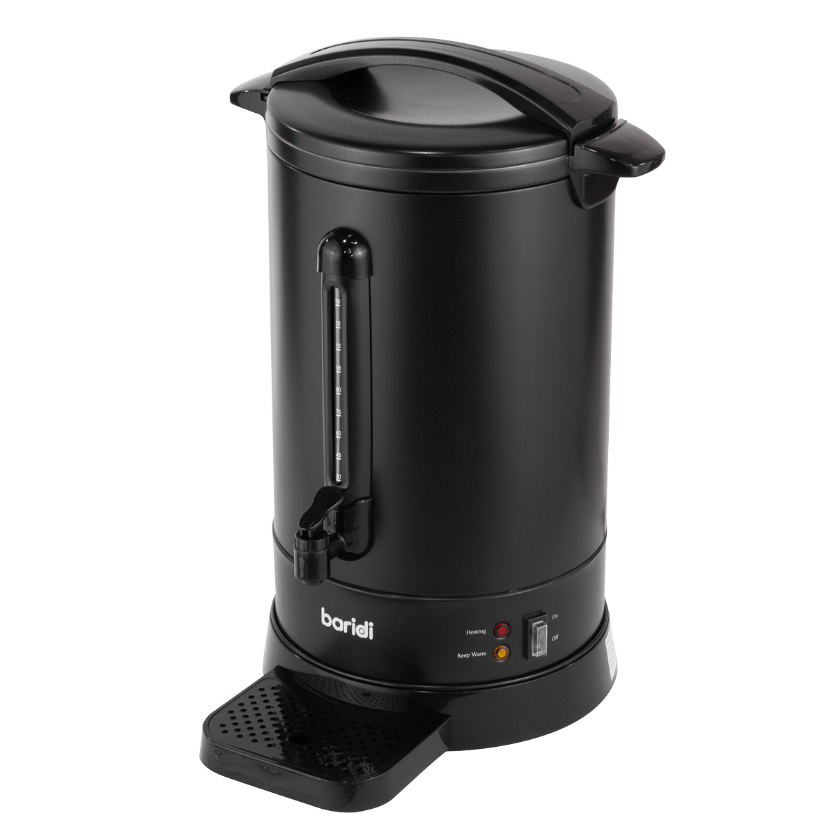 Baridi DH431 Baridi Hot Water Boiler/Tea Urn, 20L Capacity - Black