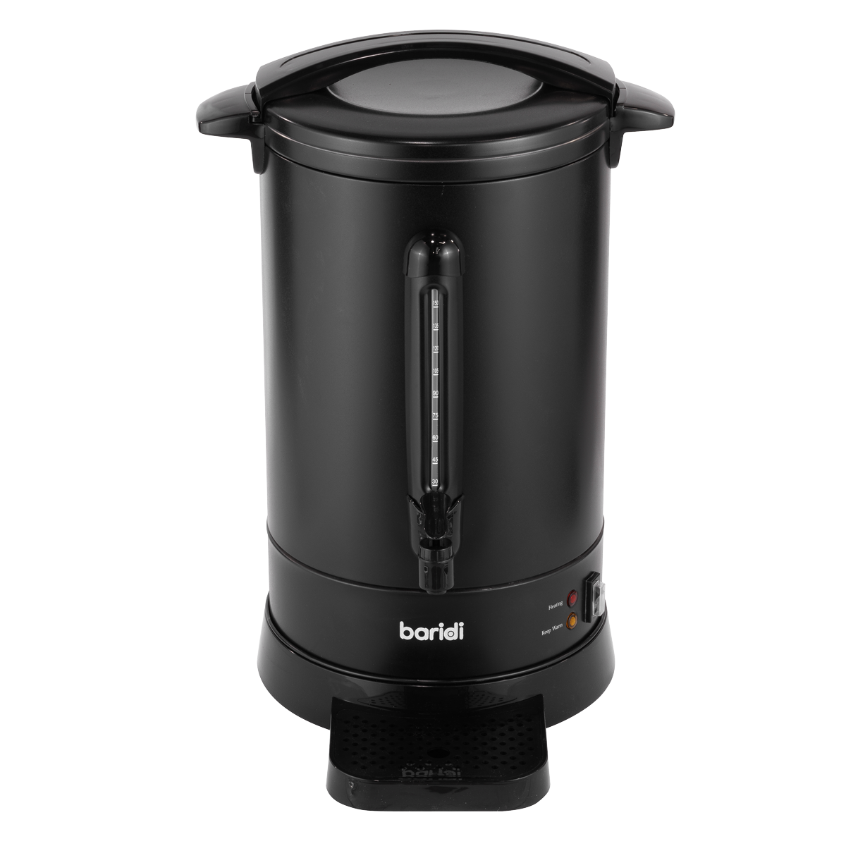 Baridi DH431 Baridi Hot Water Boiler/Tea Urn, 20L Capacity - Black