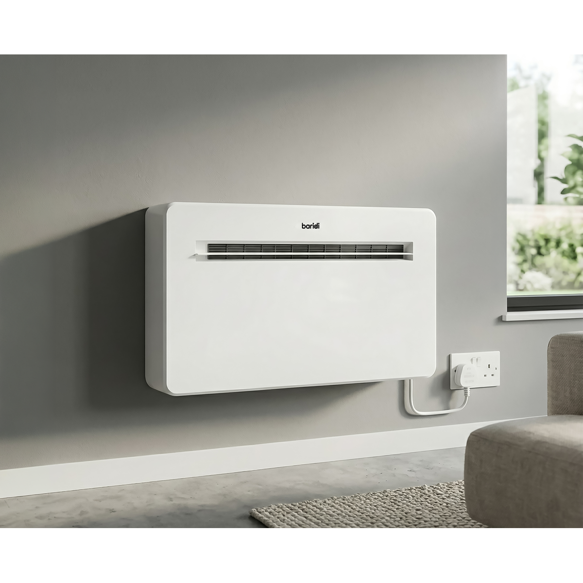 Baridi DH432 Baridi 4 -in-1 Smart Monobloc Wall-Mounting Air Conditioning Unit 10,000Btu/hr - White