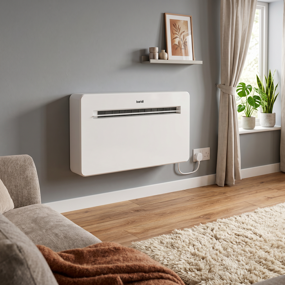 Baridi DH433 Baridi 4-in-1 Smart Monobloc Wall-Mounting Air Conditioning Unit 12,000Btu/hr - White
