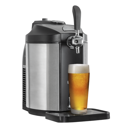Baridi DH49 Baridi Mini Keg Draft Beer Dispenser Tap with Integrated Cooling 5L Capacity