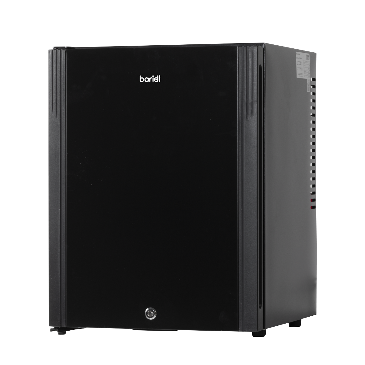 Baridi DH58 Baridi Mini Drinks & Wine Fridge with Wire Shelves, LED Light & Security Lock 35L - Black
