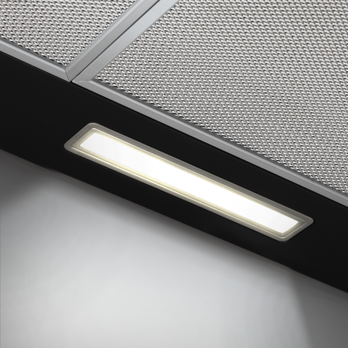Baridi DH59 Baridi Cooker Hood, Chimney Style with Carbon Filters 90cm - Black
