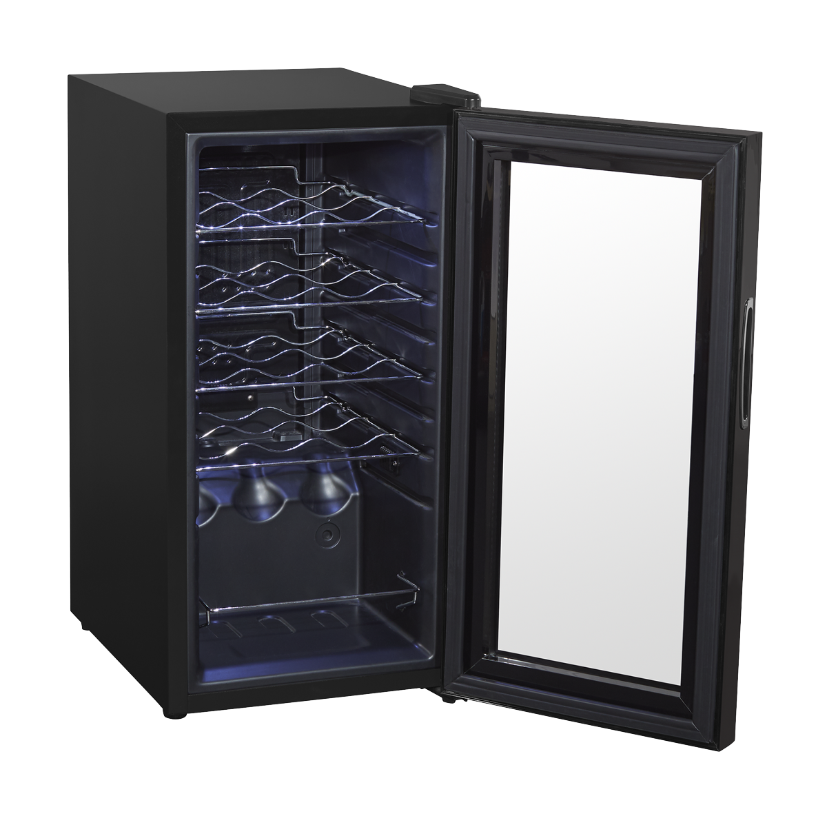 Baridi DH5 Baridi 15 Bottle Wine Fridge with Digital Touch Screen Controls & LED Light - Black
