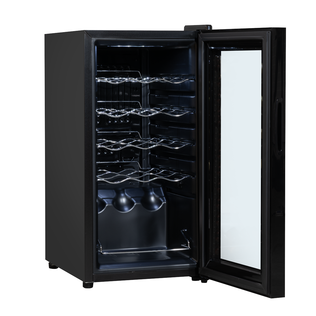 Baridi DH5 Baridi 15 Bottle Wine Fridge with Digital Touch Screen Controls & LED Light - Black
