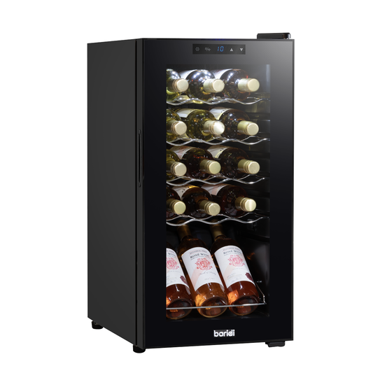 Baridi DH5 Baridi 15 Bottle Wine Fridge with Digital Touch Screen Controls & LED Light - Black