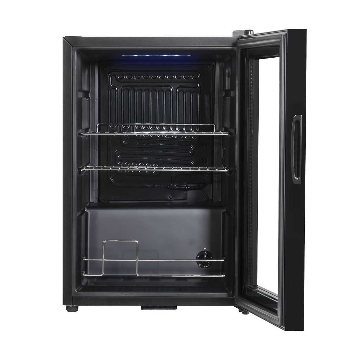 Baridi DH62 Baridi Beer & Drinks Fridge with Wire Shelves, LED Light & Security Lock 60L - Black