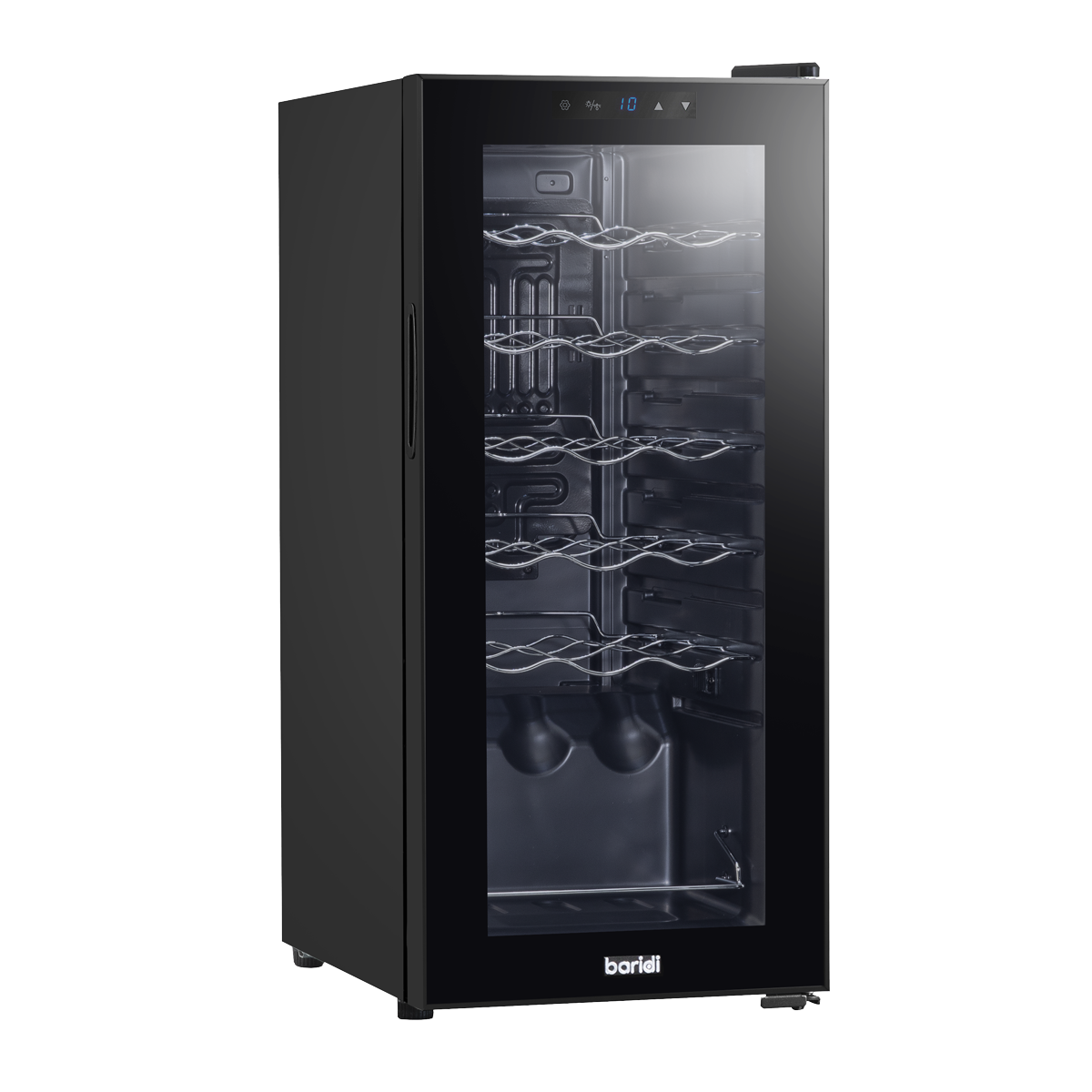Baridi DH6 Baridi 18 Bottle Wine Fridge with Digital Touch Screen Controls & LED Light - Black