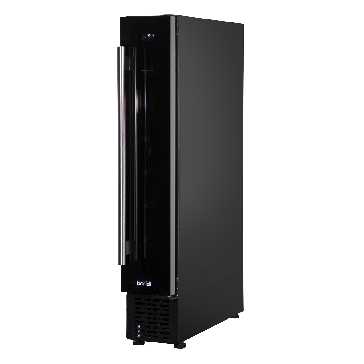 Baridi DH76 Baridi 7 Bottle Extra-Slim Undercounter Wine Fridge with Digital Touch Screen Controls & LED Light - Black