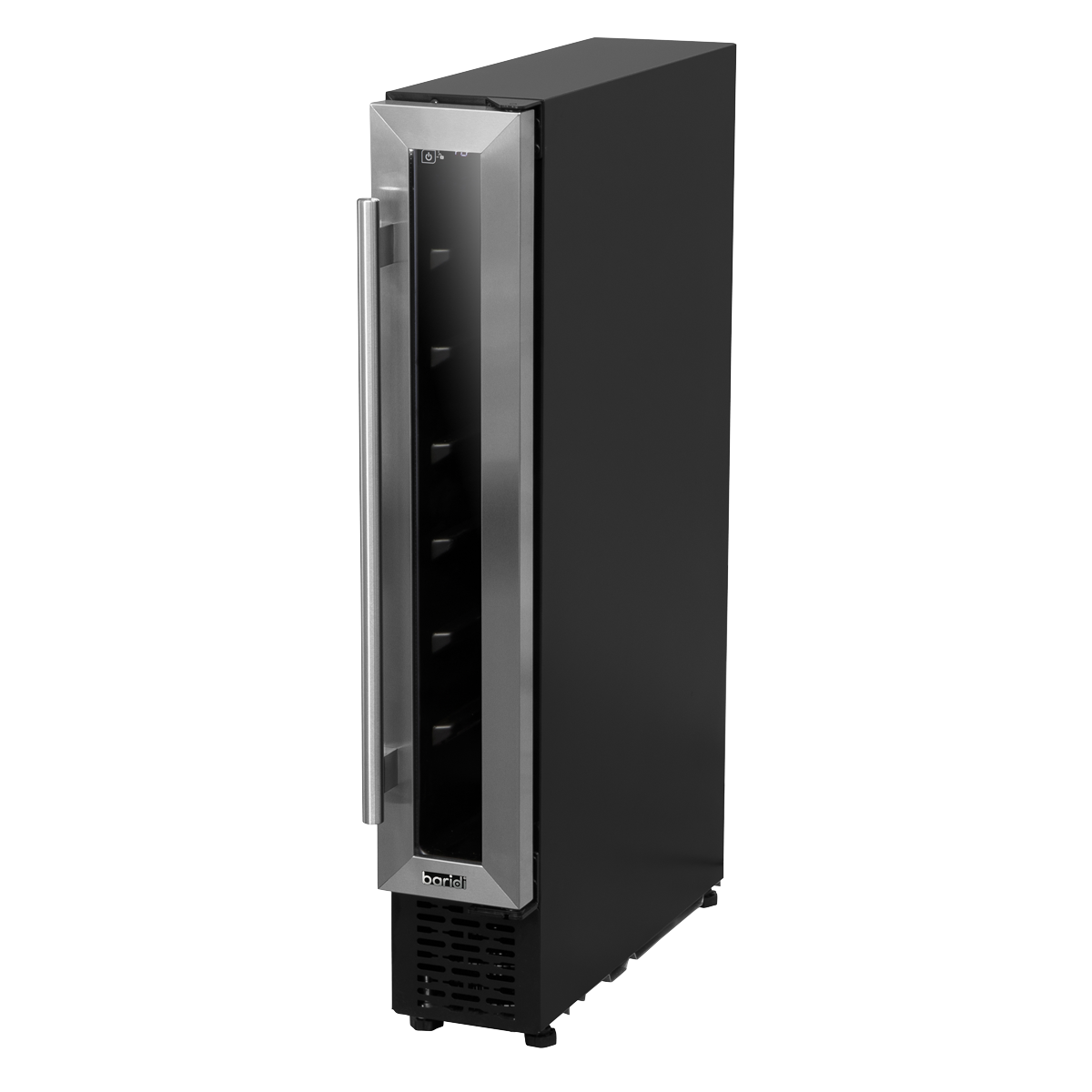 Baridi DH77 Baridi 7 Bottle Extra-Slim Wine Undercounter Fridge with Digital Touch Screen Controls - Stainless Steel