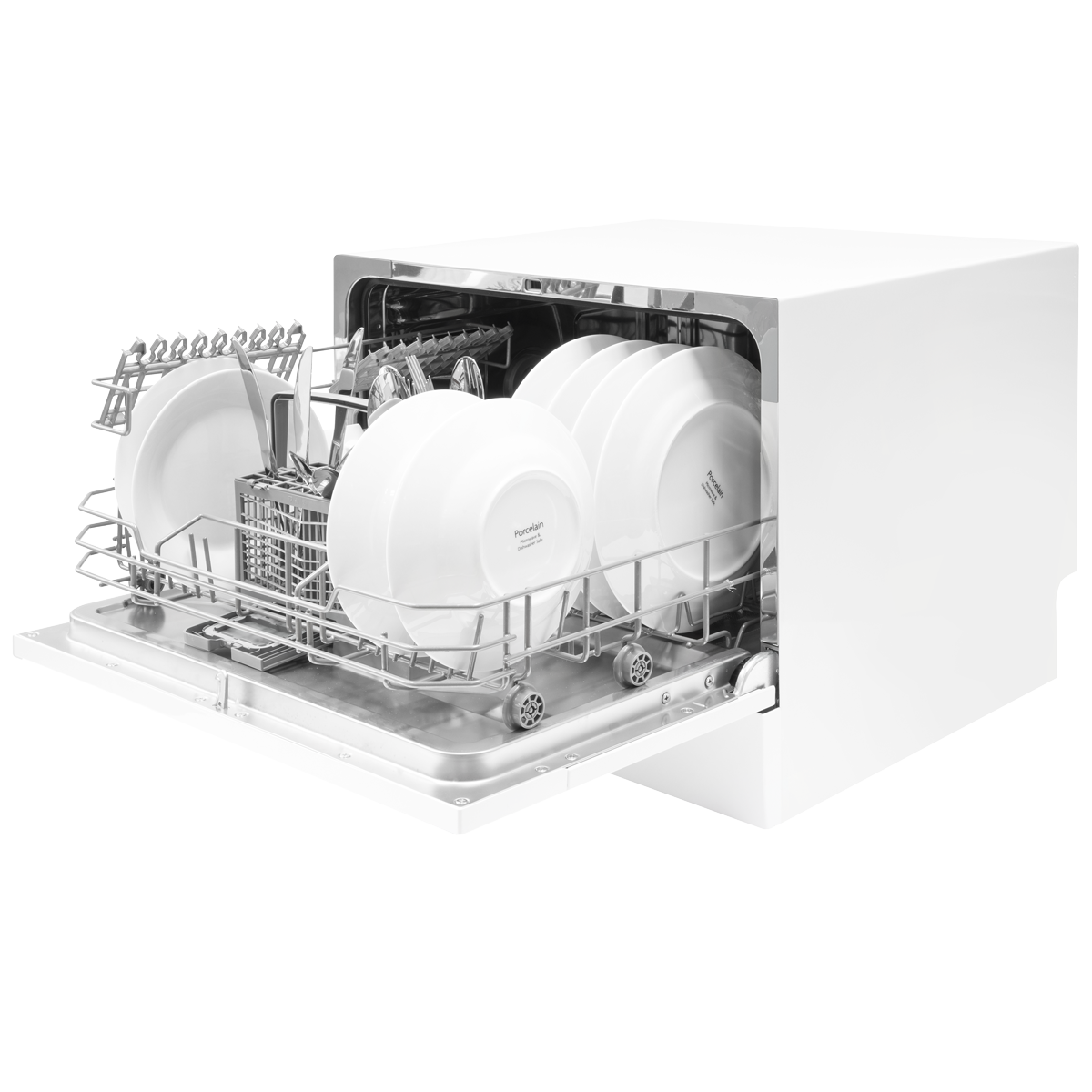 Baridi DH83 Baridi Tabletop Dishwasher 6 Place Settings 6.5L Capacity - White
