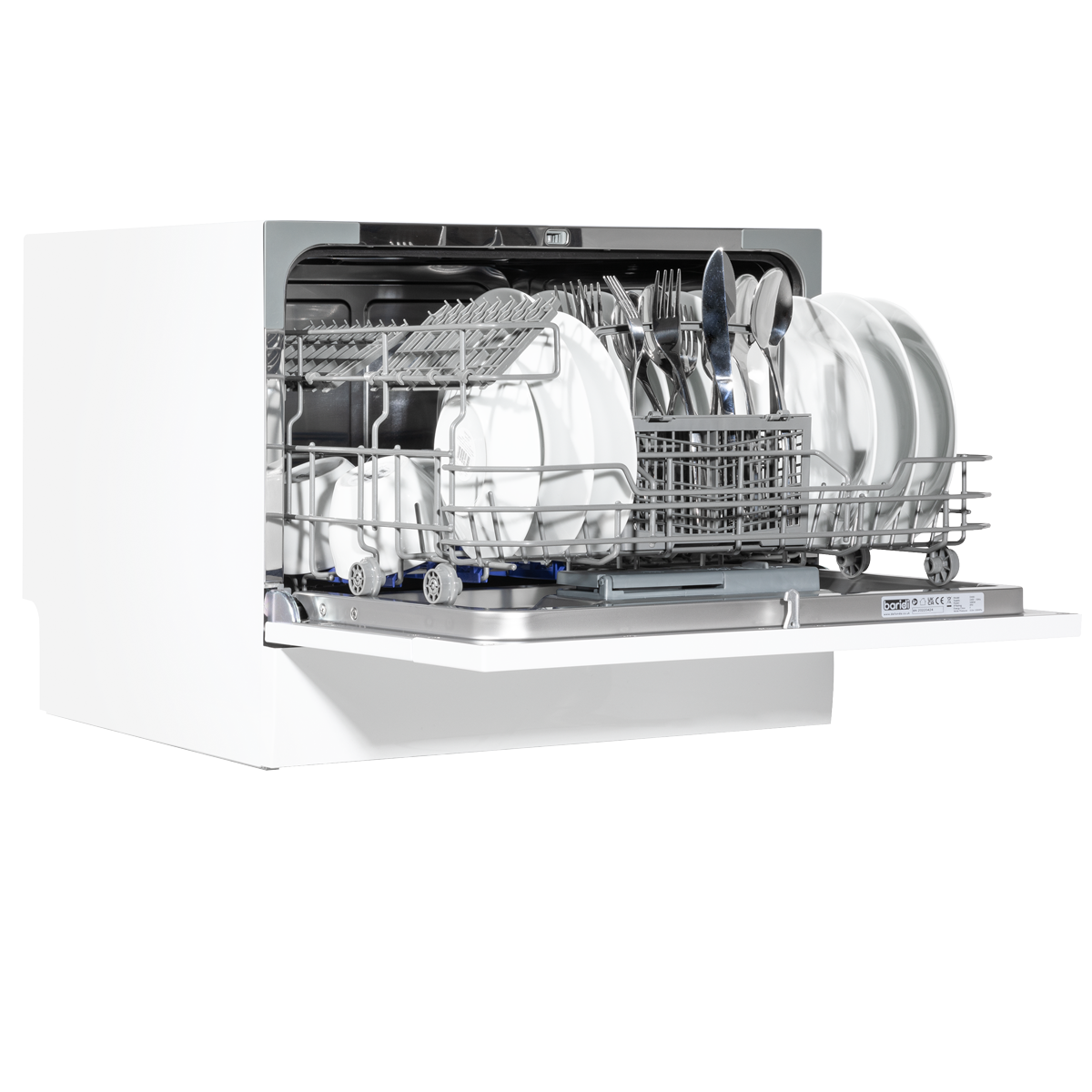 Baridi DH83 Baridi Tabletop Dishwasher 6 Place Settings 6.5L Capacity - White