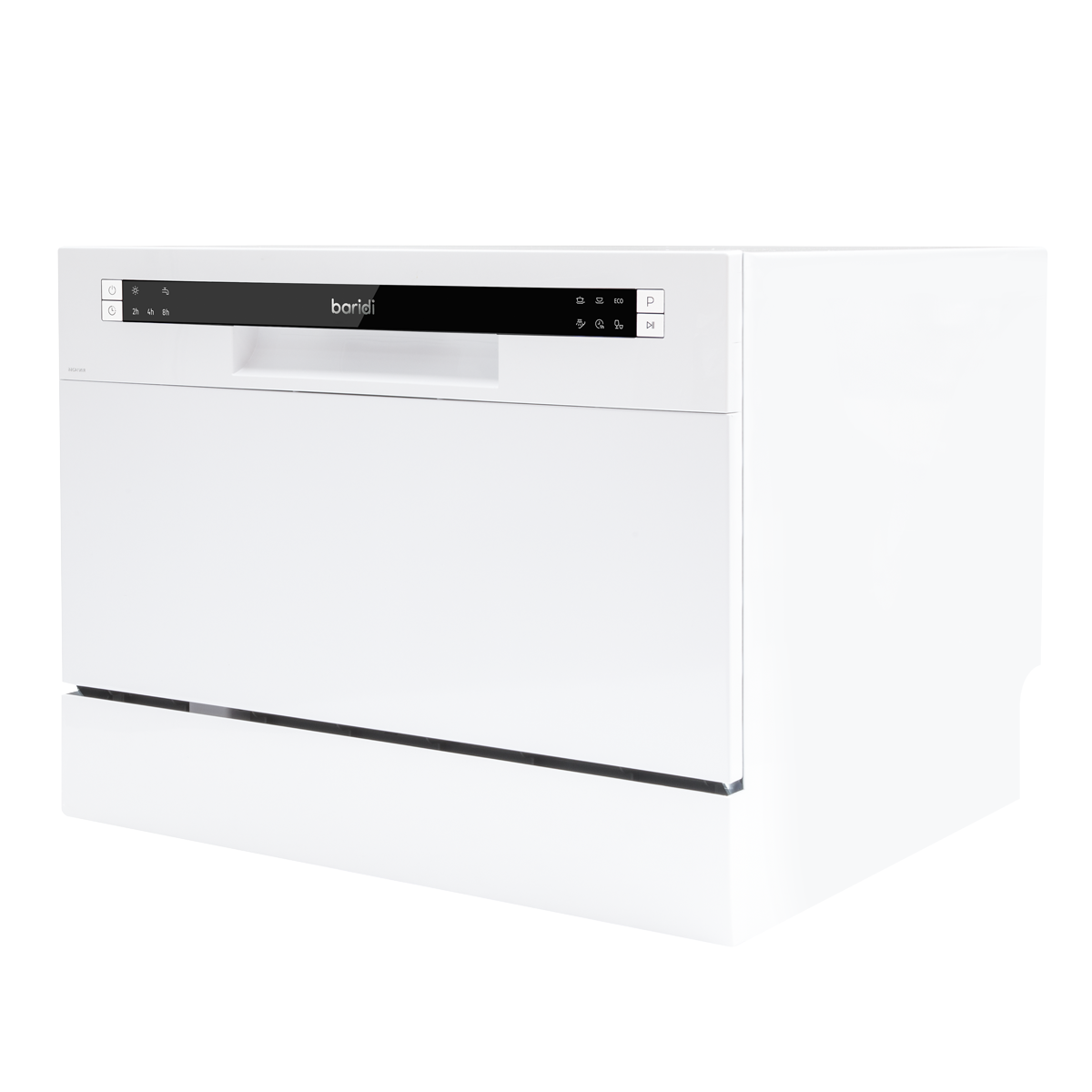 Baridi DH83 Baridi Tabletop Dishwasher 6 Place Settings 6.5L Capacity - White