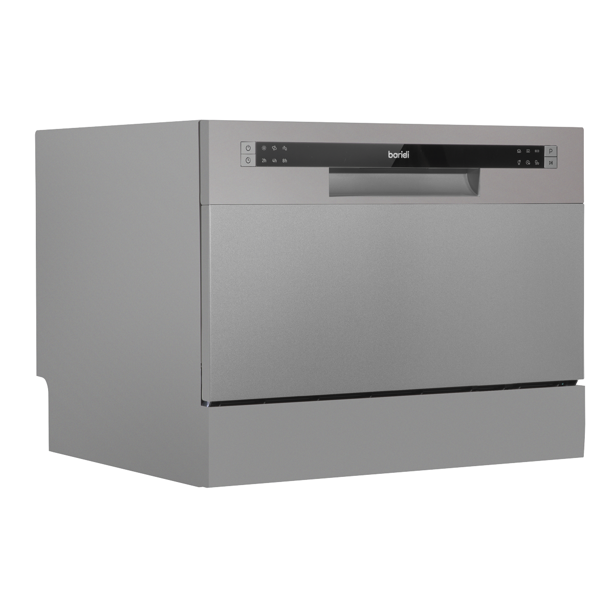 Baridi DH84 Baridi Tabletop Dishwasher 6 Place Settings 6.5L Capacity - Silver