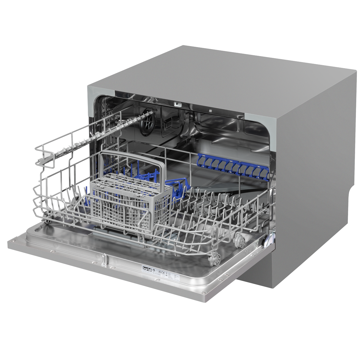Baridi DH84 Baridi Tabletop Dishwasher 6 Place Settings 6.5L Capacity - Silver