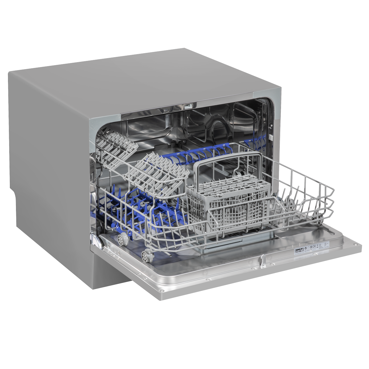 Baridi DH84 Baridi Tabletop Dishwasher 6 Place Settings 6.5L Capacity - Silver