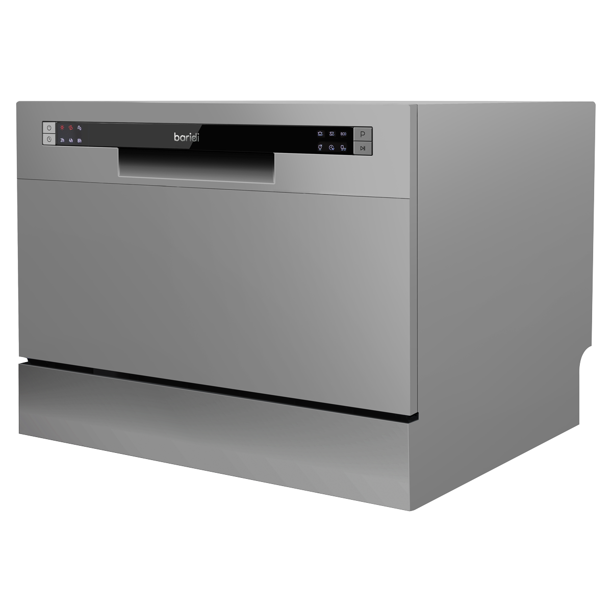 Baridi DH84 Baridi Tabletop Dishwasher 6 Place Settings 6.5L Capacity - Silver