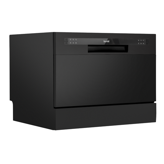 Baridi DH85 Baridi Tabletop Dishwasher 6 Place Settings 6.5L Capacity - Black