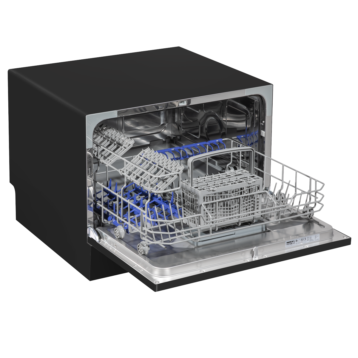 Baridi DH85 Baridi Tabletop Dishwasher 6 Place Settings 6.5L Capacity - Black